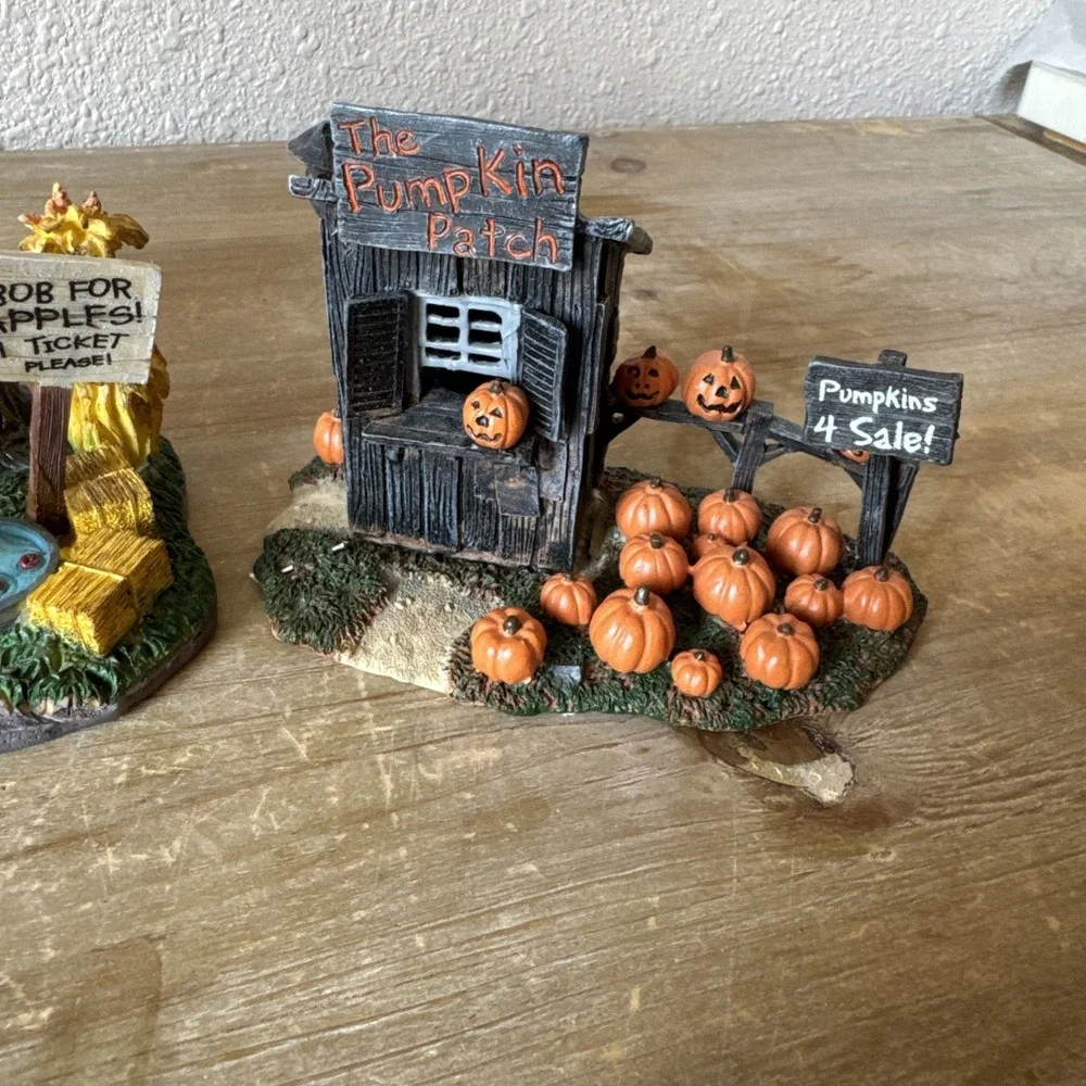 Vintage Retired Lemax Spooky Town Halloween Festival & Pumpkin Patch 2000-2004 - Picture 7 of 11